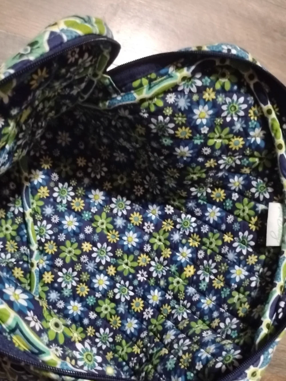 Vera Bradley Blue & Green Quilted Laptop Tote